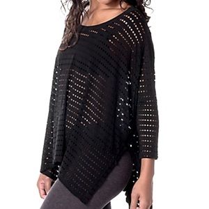 Hard Tail Holey Jersey Oversized Raglan T